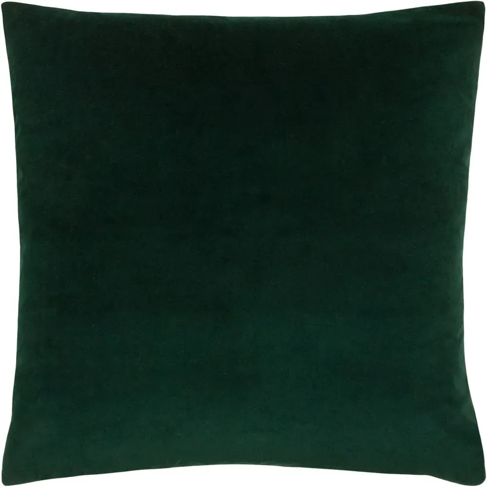 Sunningdale Square Velvet Cushion - Bottle Green