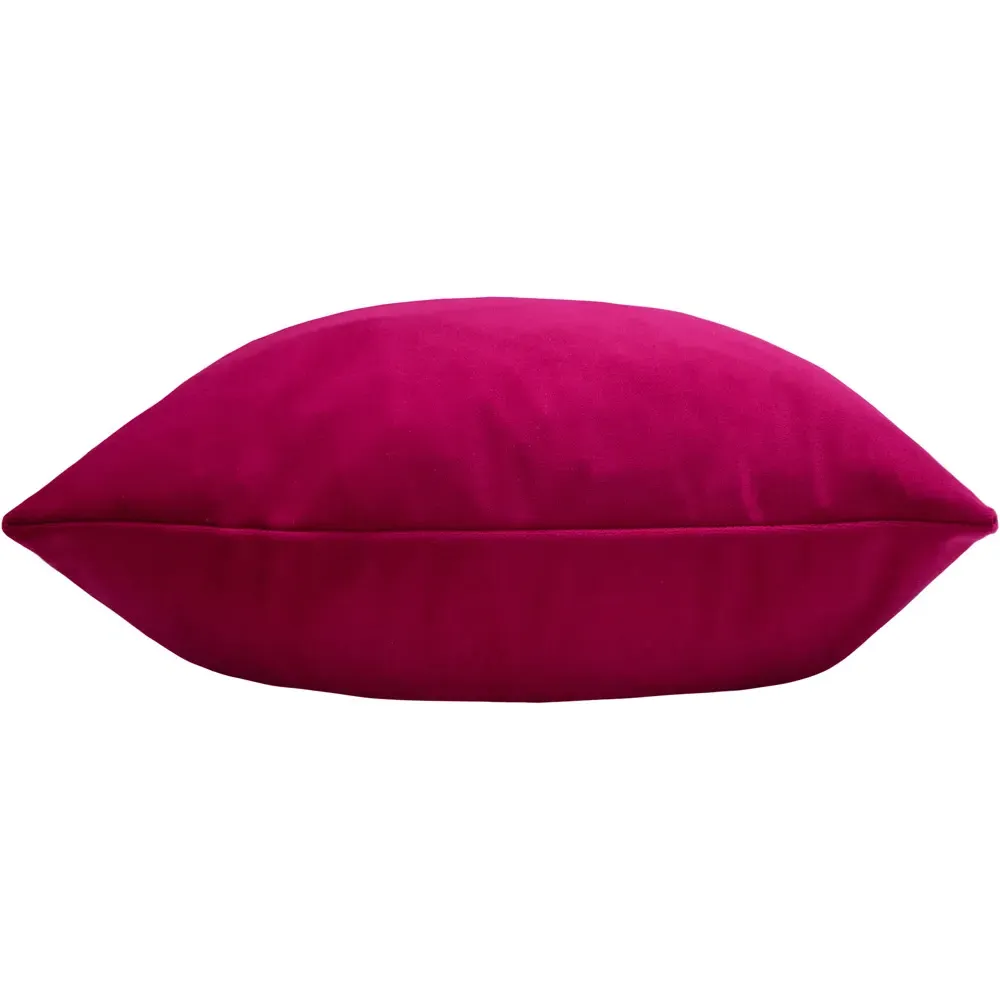 Sunningdale Square Velvet Cushion - Cerise