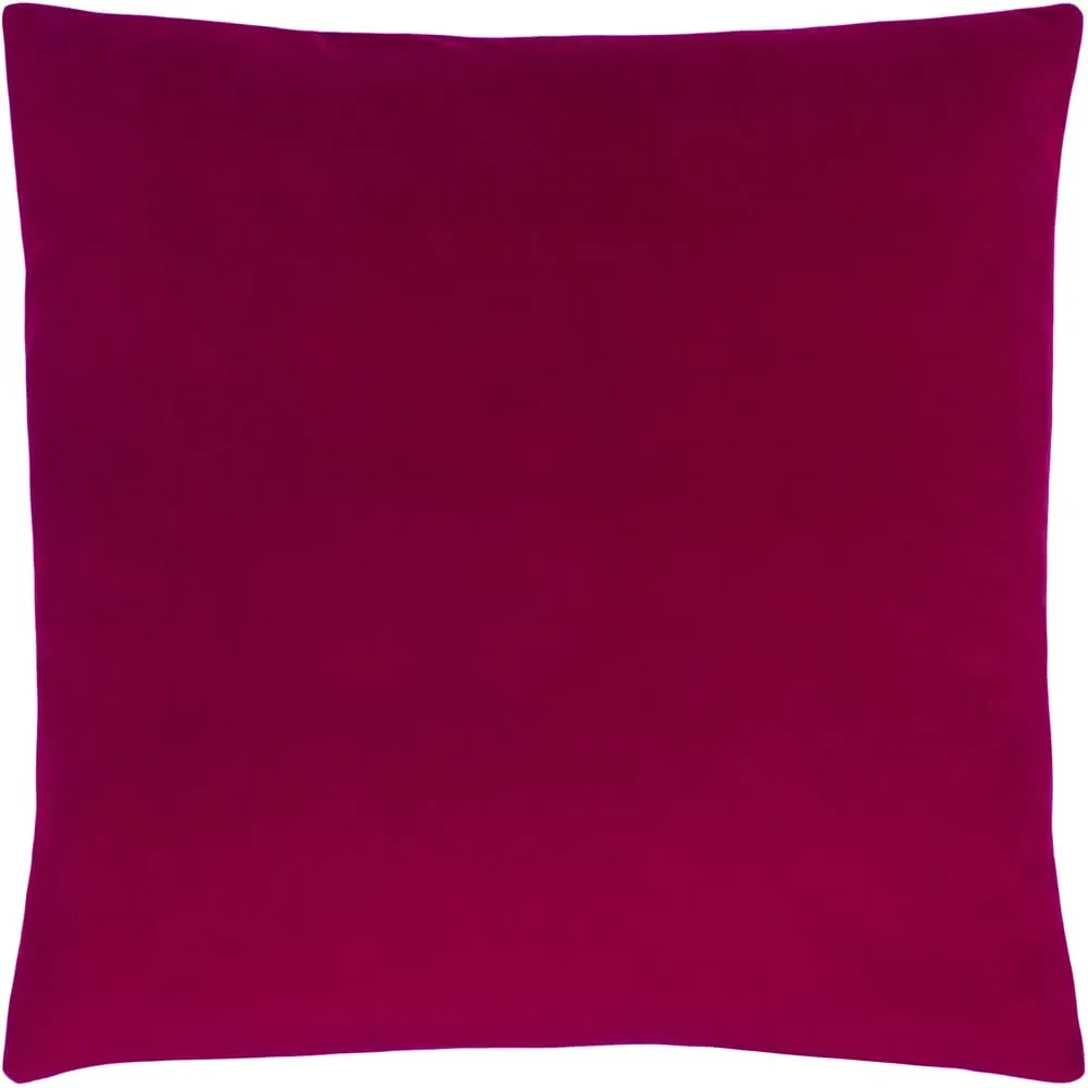 Sunningdale Square Velvet Cushion - Cerise
