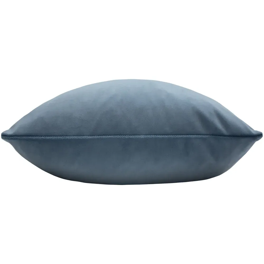 Sunningdale Square Velvet Cushion - Wedgewood