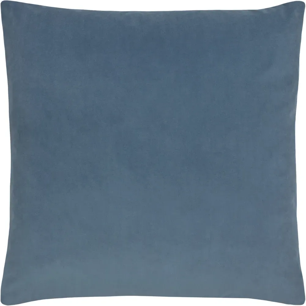 Sunningdale Square Velvet Cushion - Wedgewood