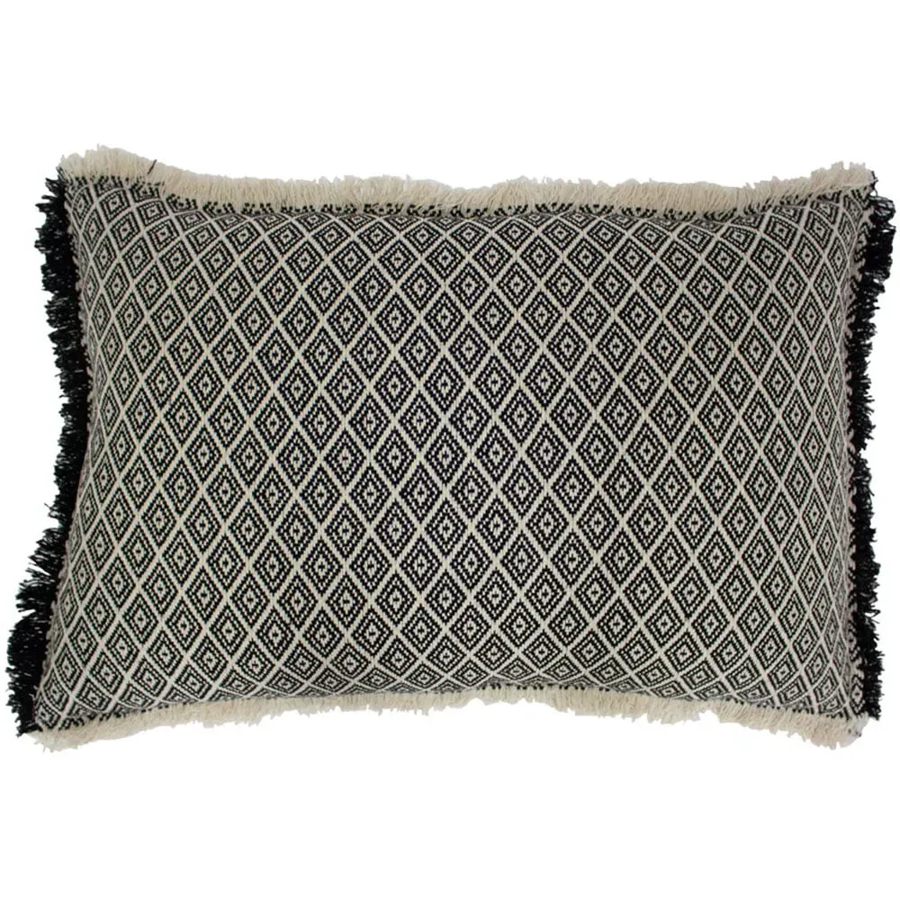 Tangier Woven Cushion with Fringe Trim - Multi image