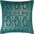 Tayanna Piped Cushion - Teal, Velvet