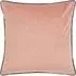 Torto Square Cushion with Piped Trim - Blush/Slate, Velvet