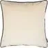 Torto Square Cushion with Piped Trim - Ivory, Velvet