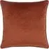 Torto Square Cushion with Piped Trim - Russet/Red, Velvet