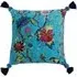 Tree of Life Kingfisher Floral Cushion - Multi