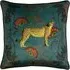 Tropical Cheetah Velvet Touch Piped Cushion - Multi