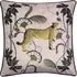Tropical Cheetah Velvet Touch Piped Cushion - Pink