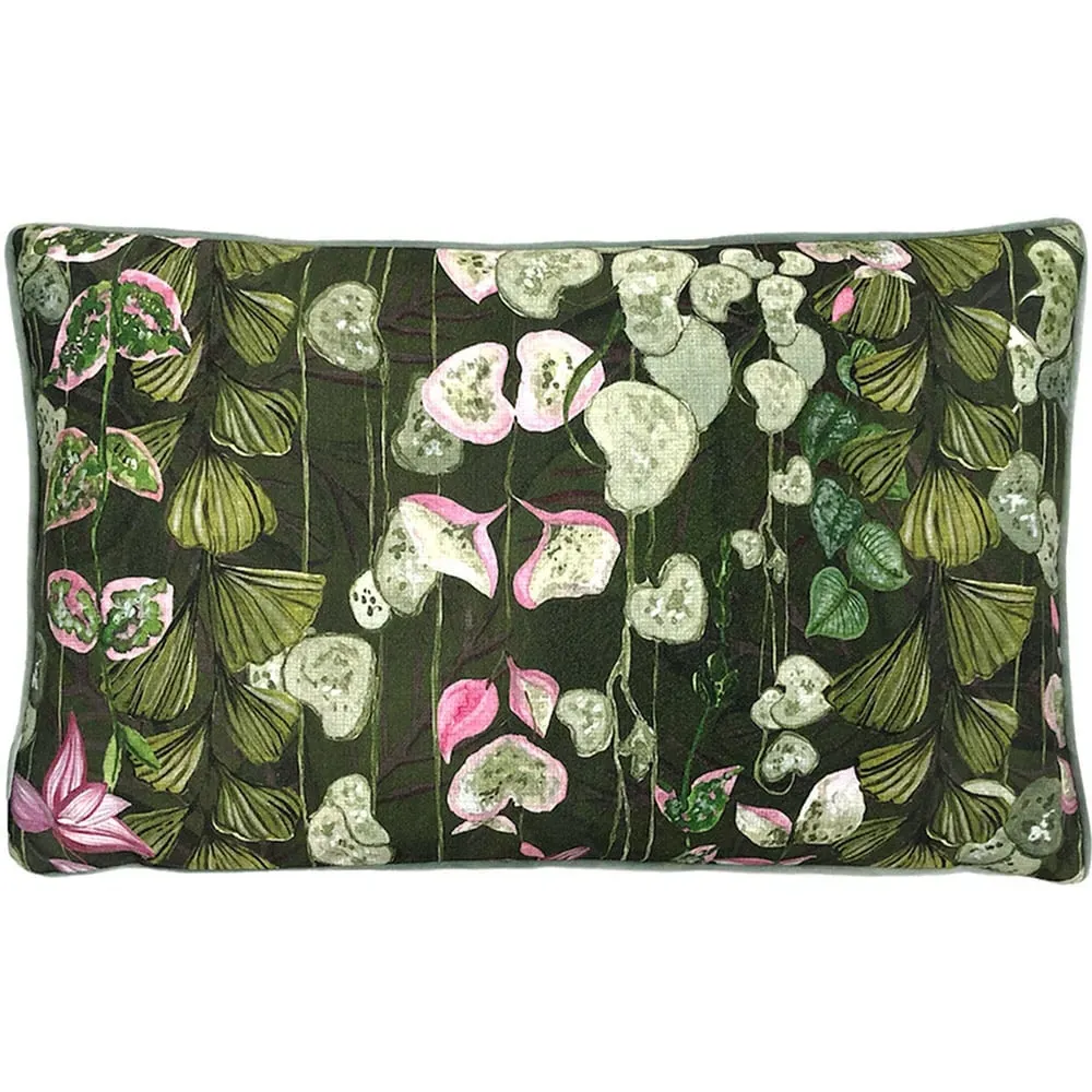 Veadeiros Rectangular Botanical Cushion - Pink