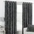 Verona Crushed Velvet Eyelet Curtain - Grey