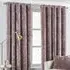 Verona Crushed Velvet Eyelet Curtain - Pink