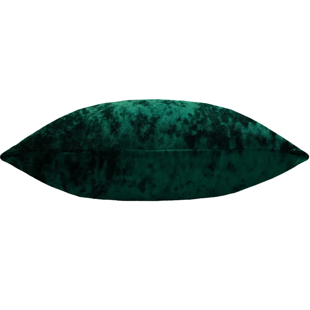 Verona Square Cushion - Emerald, Crushed Velvet