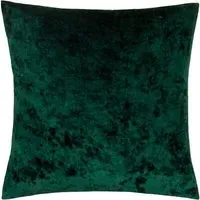 Verona Square Cushion - Emerald, Crushed Velvet