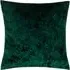 Verona Square Cushion - Emerald, Crushed Velvet