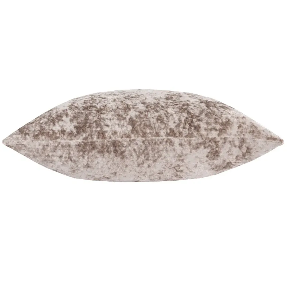 Verona Square Cushion - Oyster, Crushed Velvet