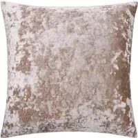 Verona Square Cushion - Oyster, Crushed Velvet