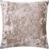 Verona Square Cushion - Oyster, Crushed Velvet