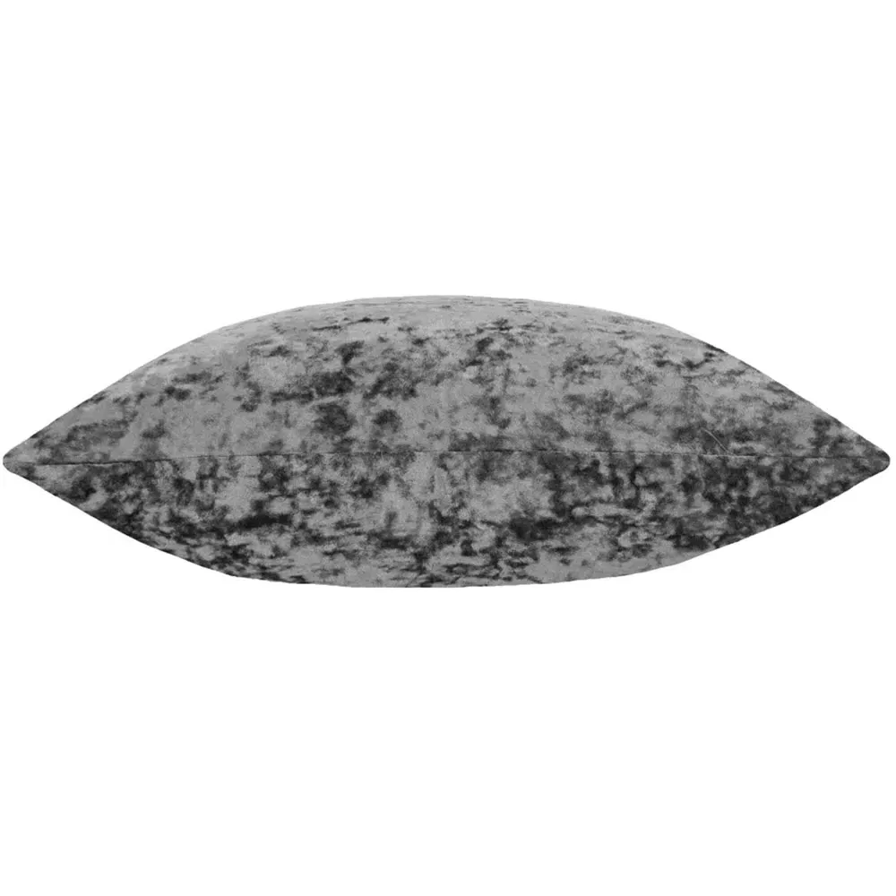 Verona Square Cushion - Pewter, Crushed Velvet