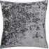 Verona Square Cushion - Pewter, Crushed Velvet
