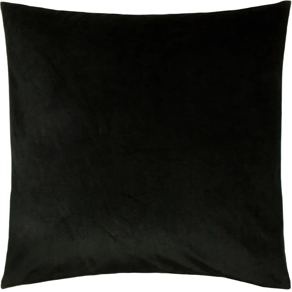 Zebra Foliage Printed Cushion - Green, Velvet