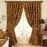 Zurich Floral Jacquard Pencil Pleat Curtain - Gold