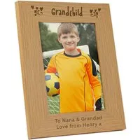 Grandchild 5x7 Photo Frame - Brown, Oak