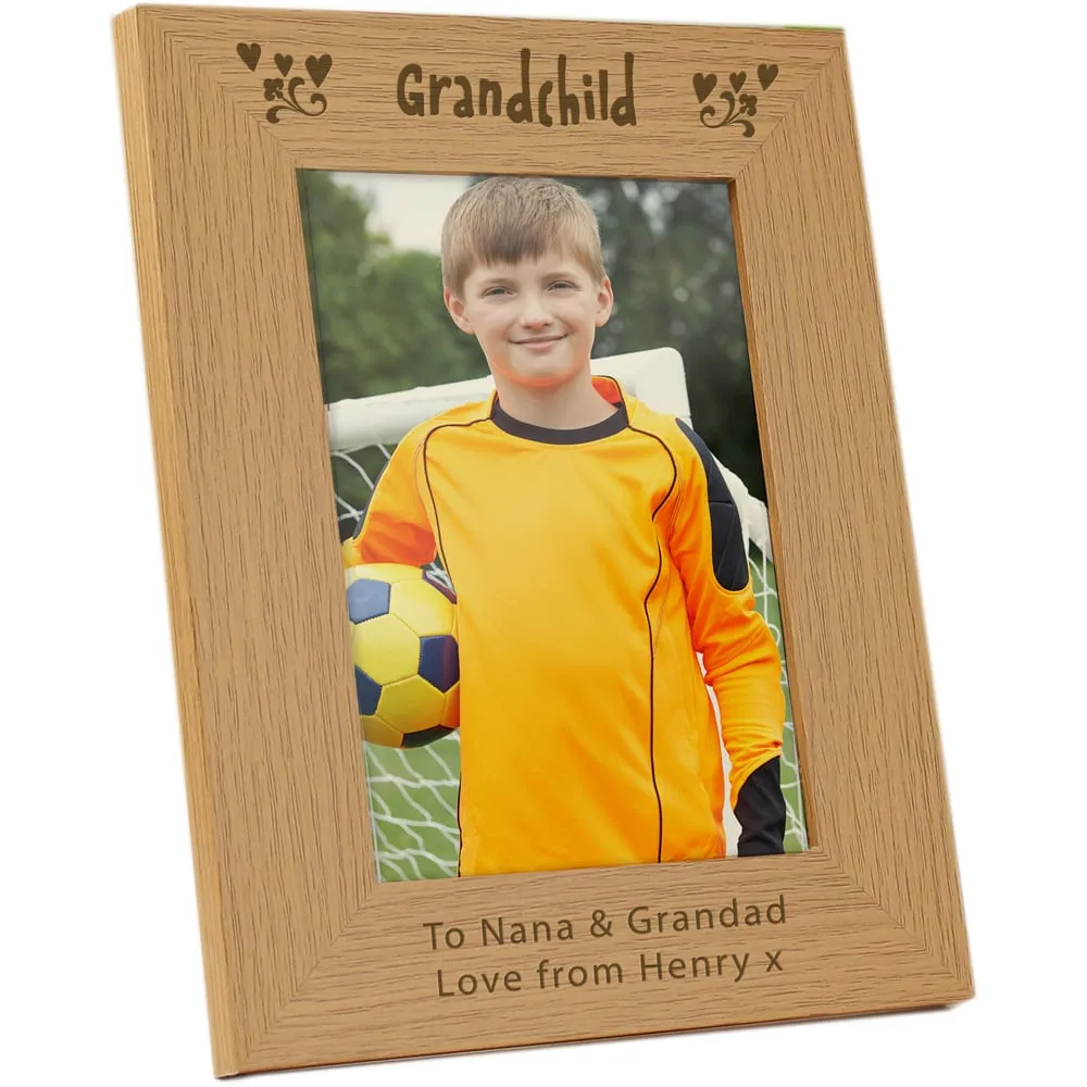Grandchild 5x7 Photo Frame - Brown, Oak image