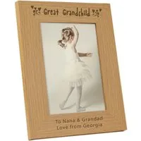 Great Grandchild 5x7 Photo Frame - Brown, Oak