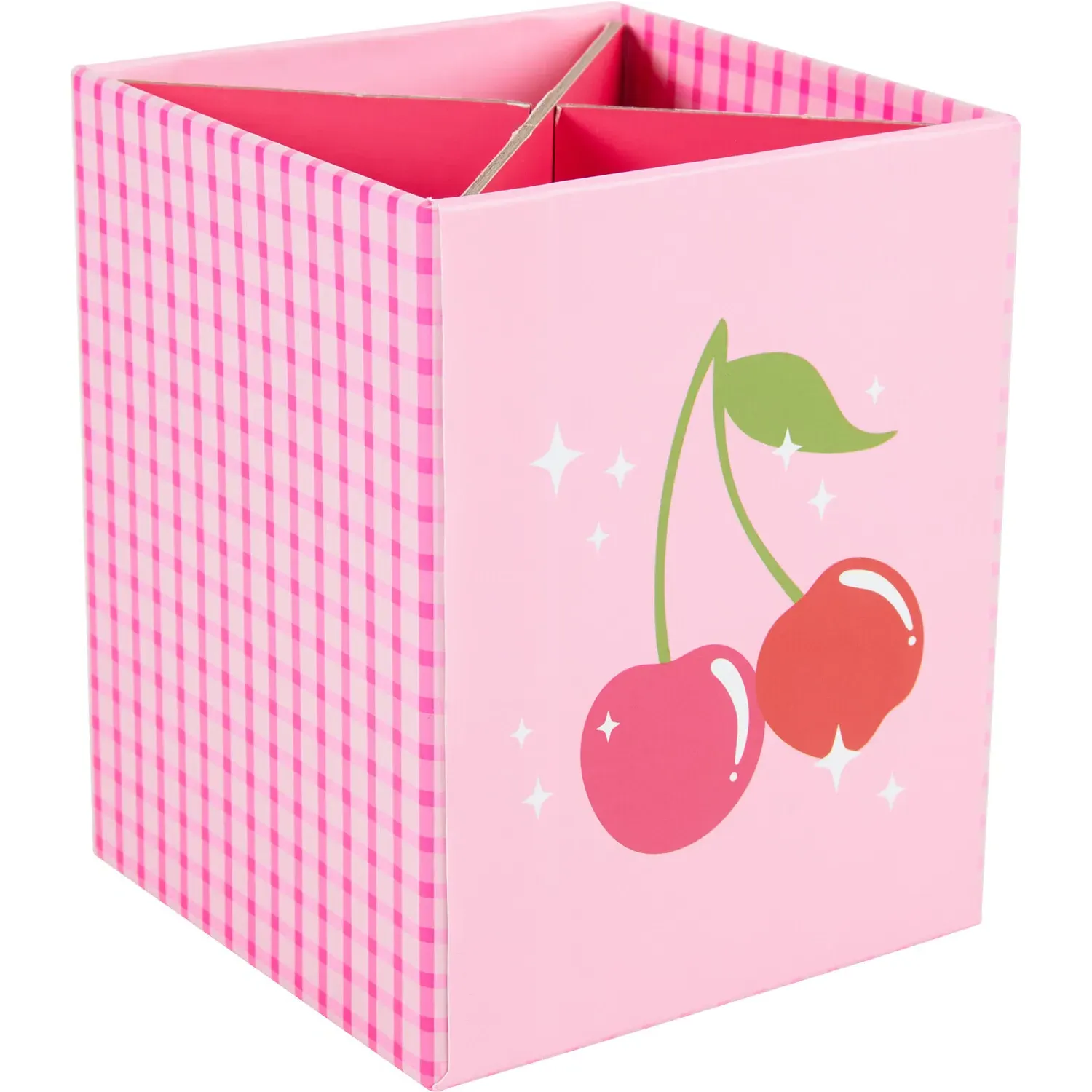 Cherry Pen Pot - Pink