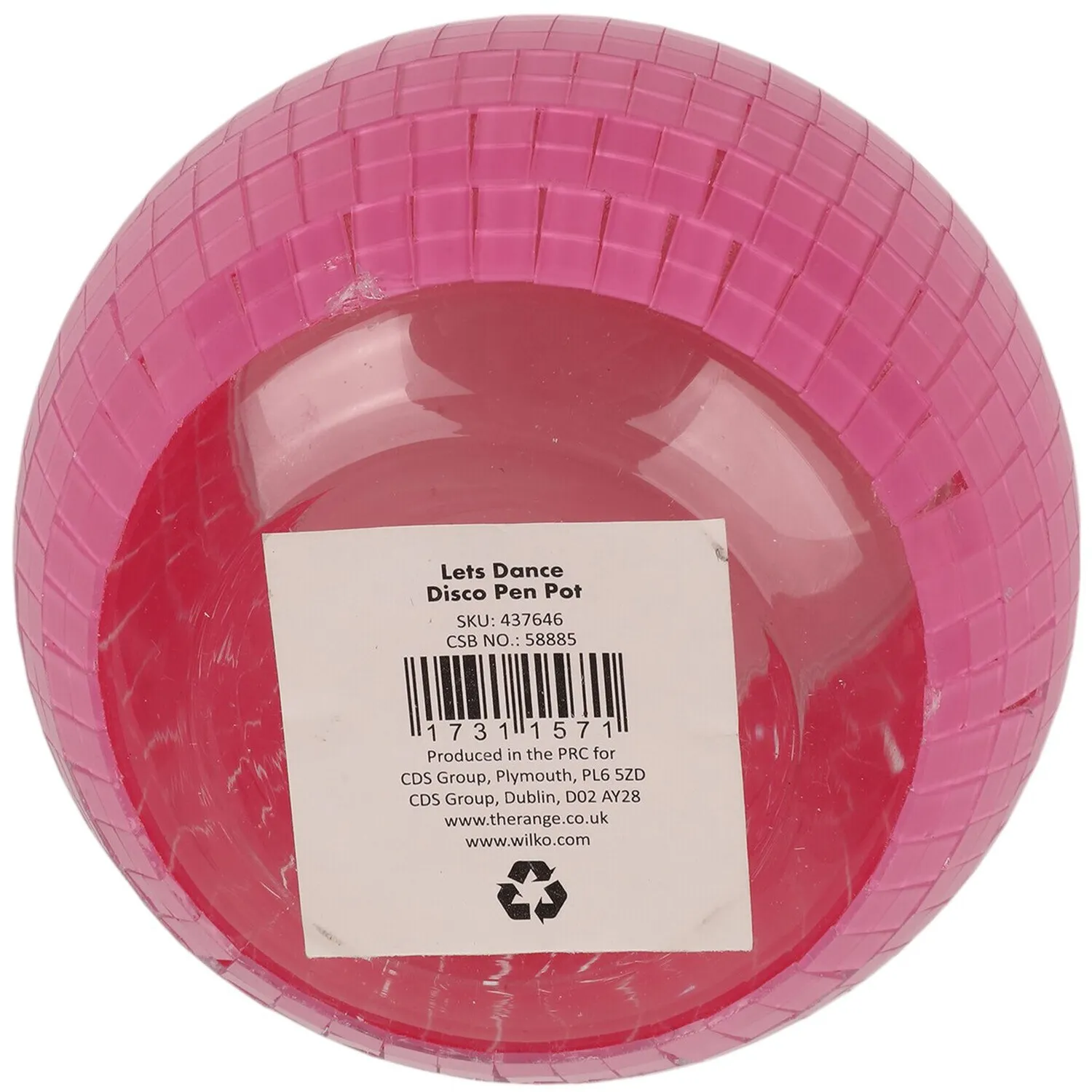 Lets Dance Disco Pen Pot - Pink