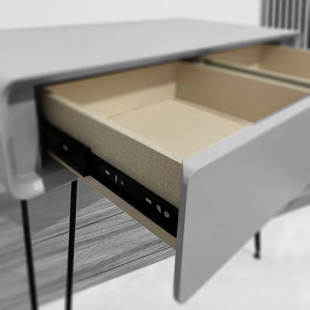 CARME Home 2 Drawer Dressing Table - Mocha, Solid Wood