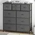 10 Drawer Chest of Drawers - Black