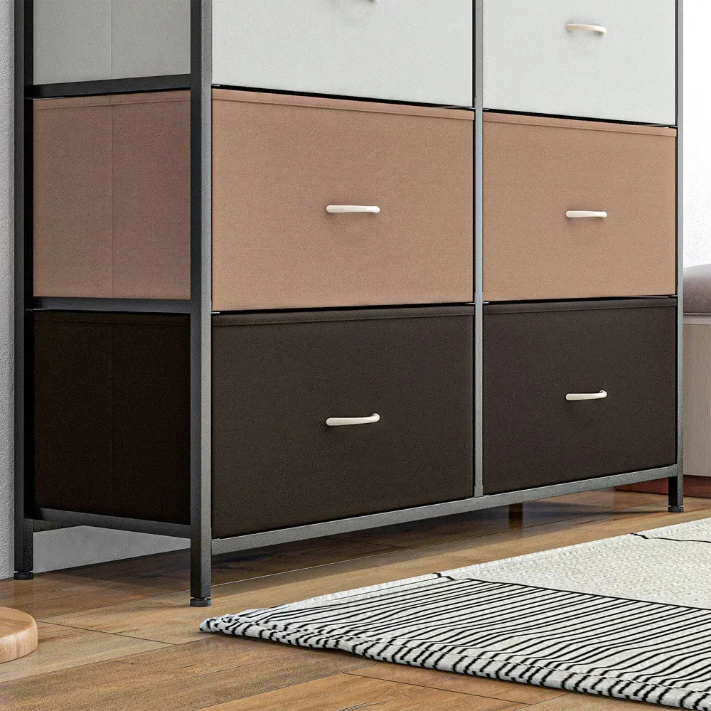 10 Drawer Chest of Drawers - Multicolour