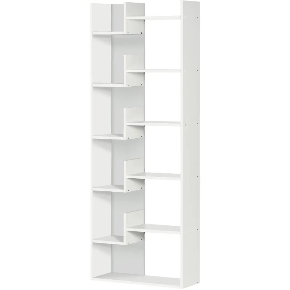 11 Shelf Cubic Bookcase - White