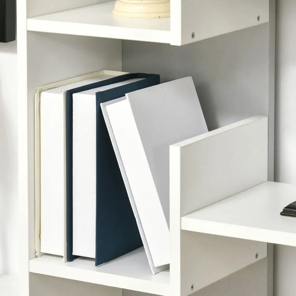 11 Shelf Cubic Bookcase - White