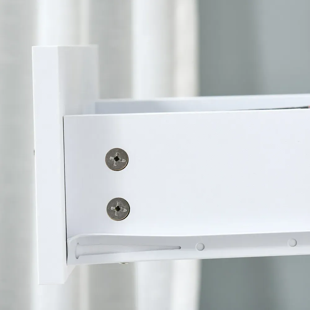 2 Door 2 Drawer Side Cabinet - White, High Gloss