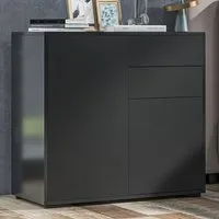 2 Door 2 Drawer Sideboard - Black