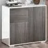 2 Door 2 Drawer Sideboard - Grey, White