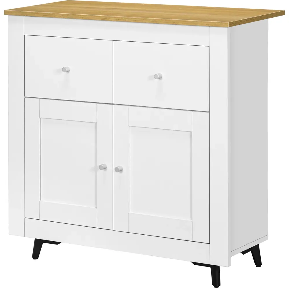 2 Door 2 Drawer Sideboard - White