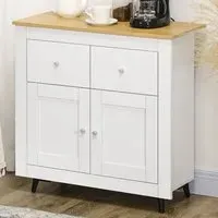 2 Door 2 Drawer Sideboard - White