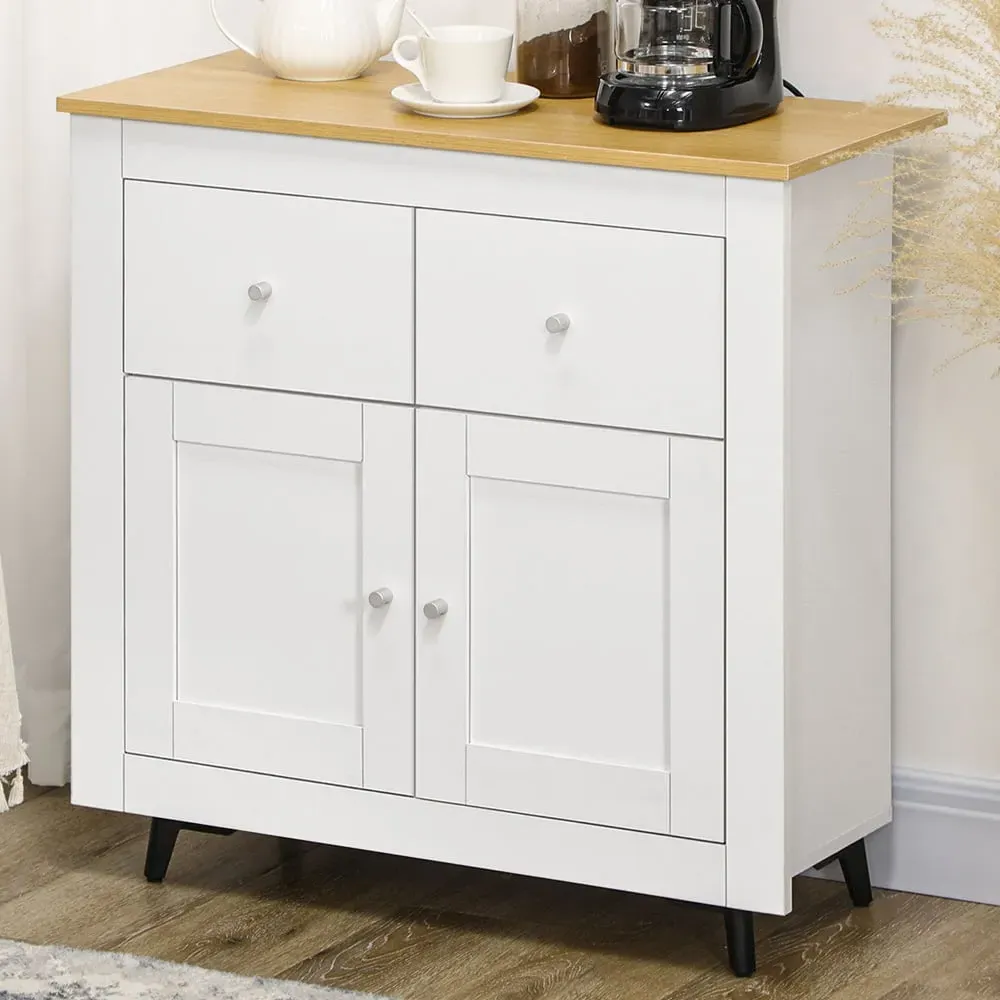 2 Door 2 Drawer Sideboard - White