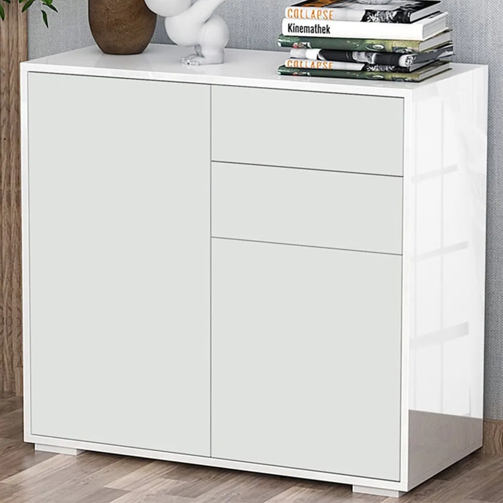 2 Door 2 Drawer Sideboard - White