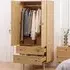 2 Door 2 Drawer Wardrobe - Natural