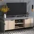 2 Door 2 Shelf TV Cabinet - Grey, Oak