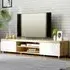 2 Door 2 Shelf TV Cabinet - White, Oak