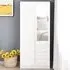 2 Door 3 Drawer Mirror Wardrobe - White