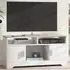 2 Door 3 Shelf TV Cabinet - White