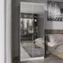 2 Door Mirror Wardrobe - White