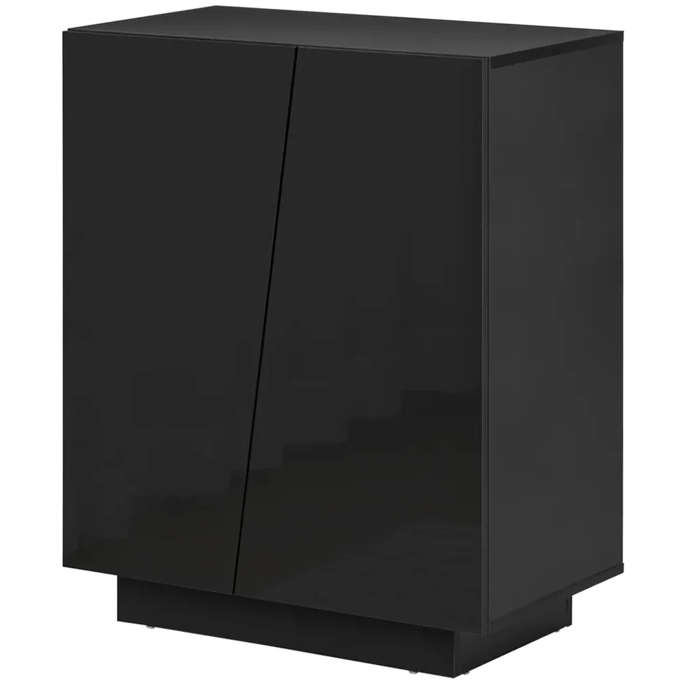 2 Door Storage Cabinet - Black
